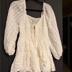Promesa Cream Peasant Blouse